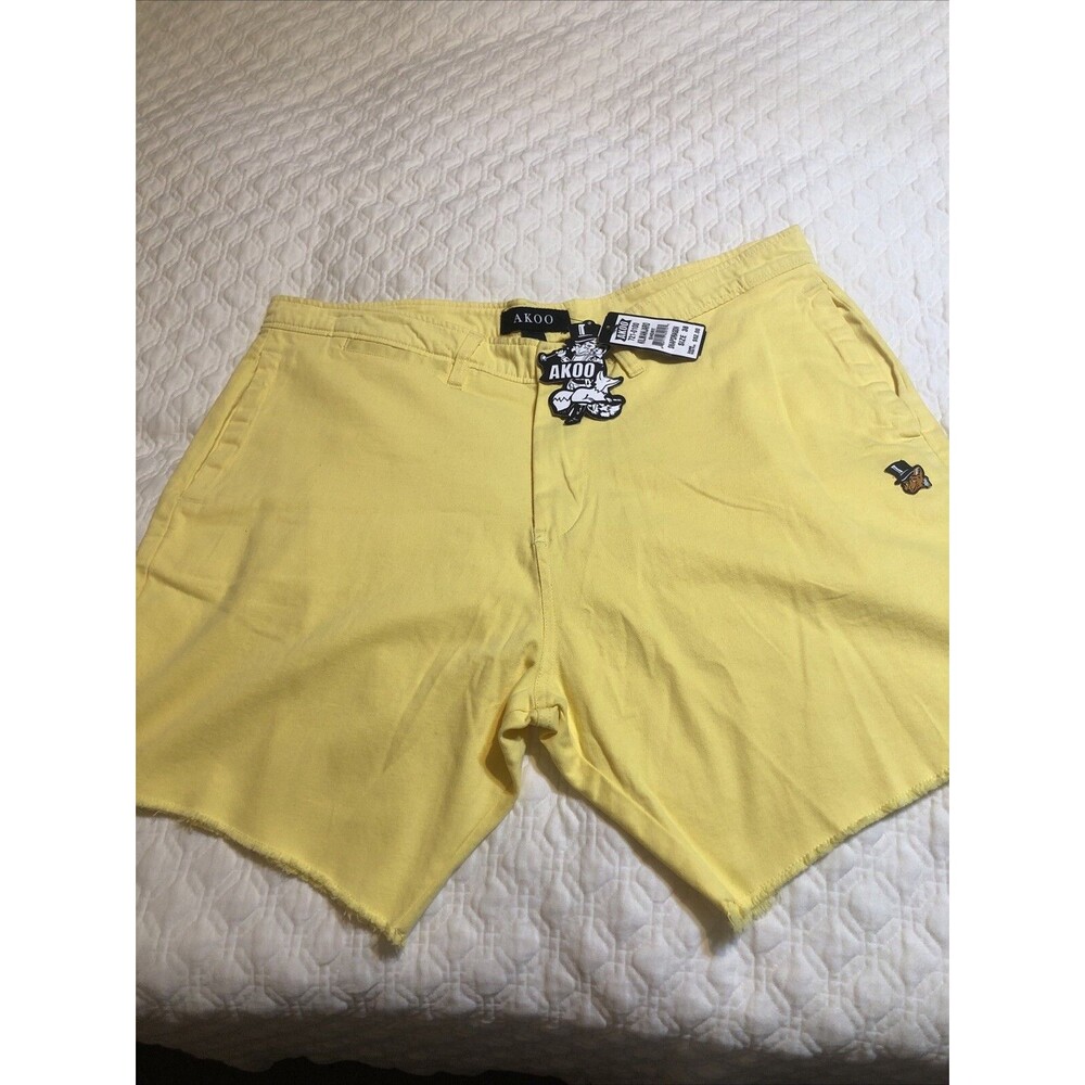 AKOO Empire Fox Kimanjaro Yellow Fringe Bottom Size 38 NWT